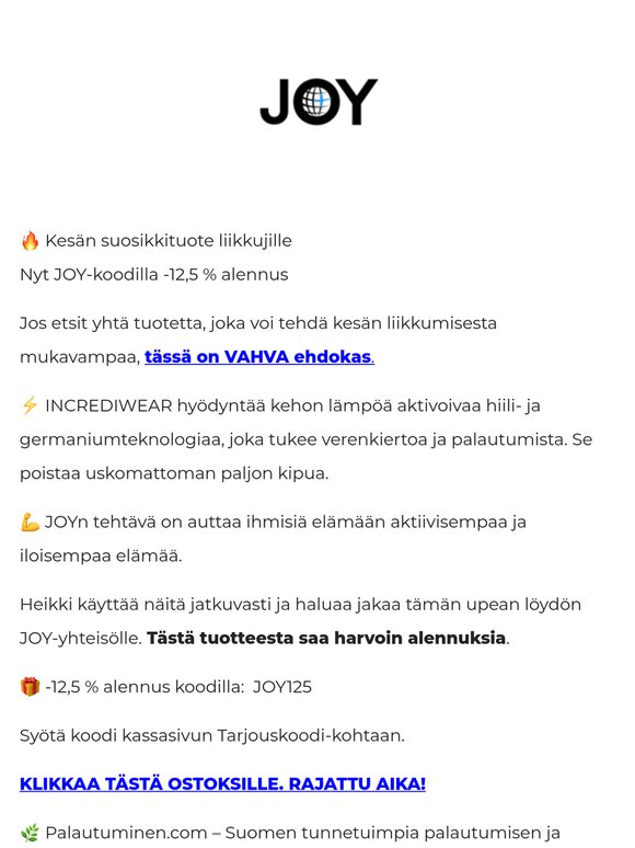☀️Kesän suosikkituote liikkujille