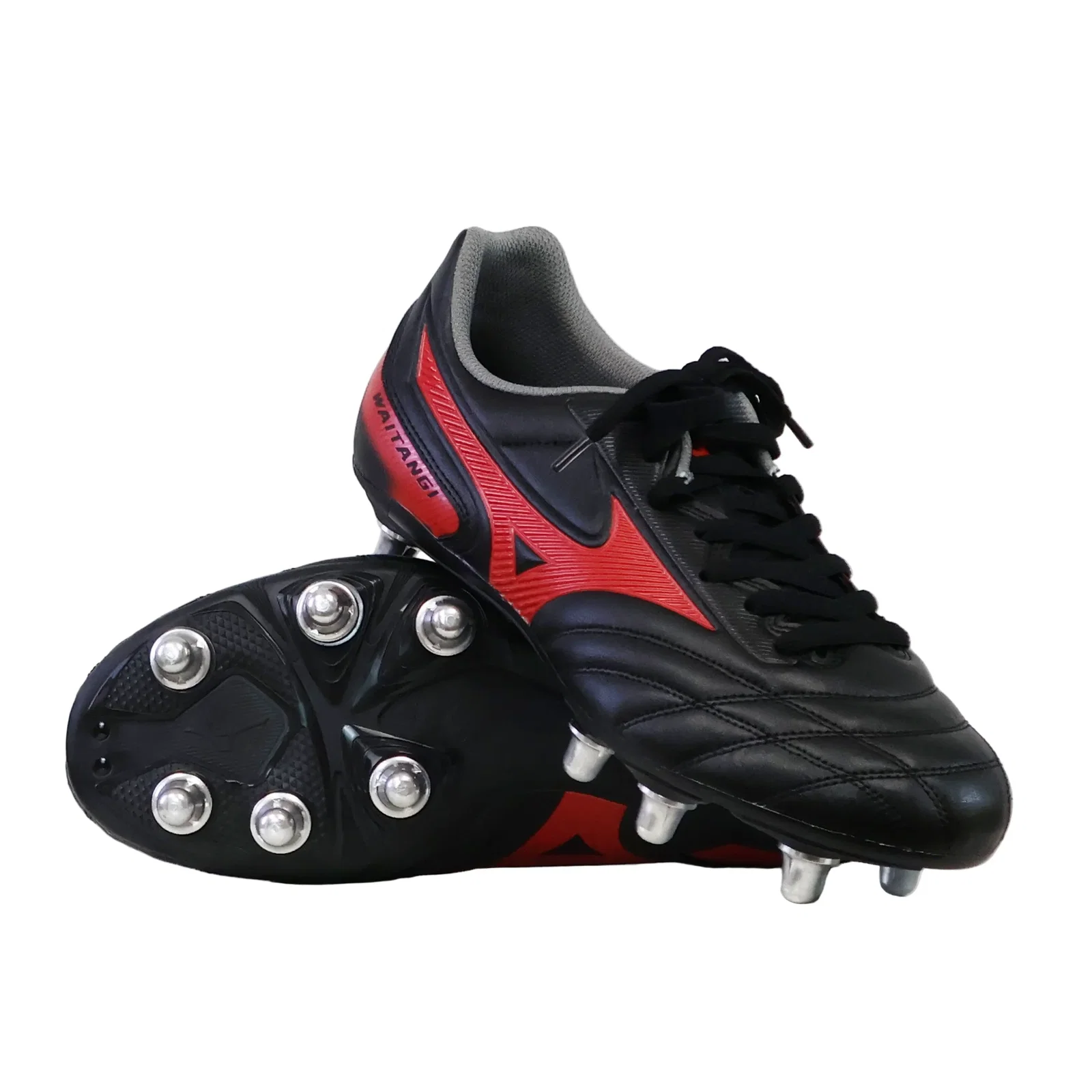 Image of Mizuno Waitangi II CL SG - Black/Morelia 40th Anniversary Red
