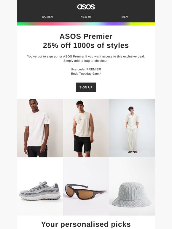 ASOS Premier: 25% off 1000s of styles