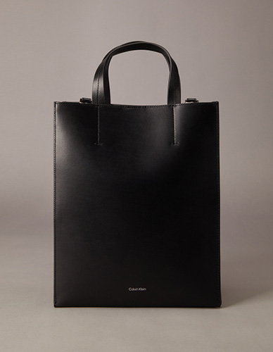 CK PAPER BAG LEATHER MINI TOTE