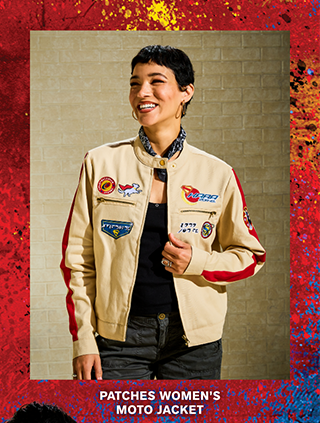 Patches Women's Moto Jacket