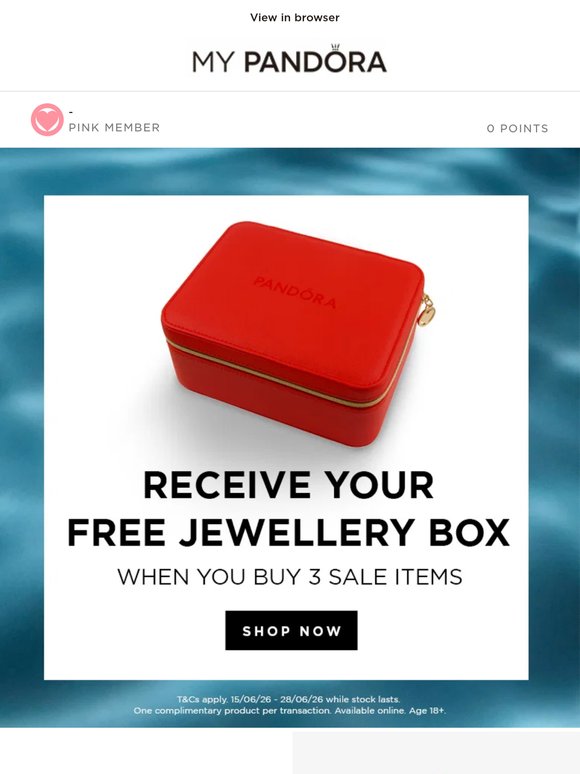 Free limited edition jewellery box ❤️