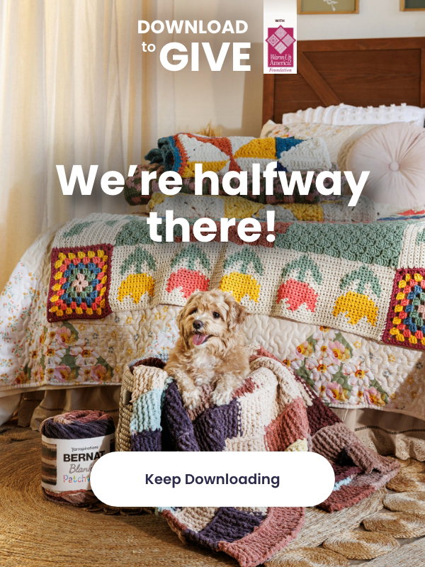 Download a pattern, we donate to Warm Up America