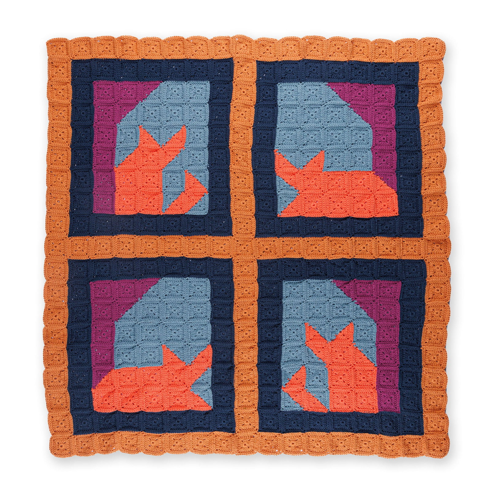 Image of Caron Crochet Feline Framework Quilt