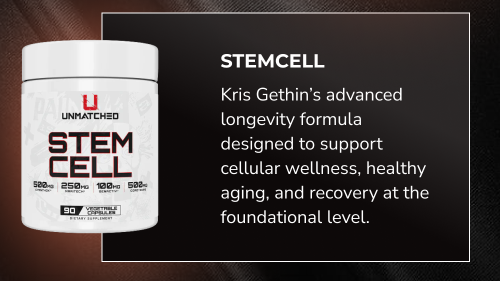 Stemcell: Kris Gethin's formula for cellular wellness and healthy aging.