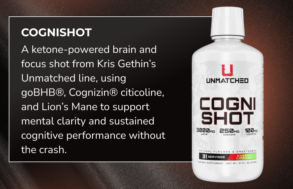Cognishot product description with details on ingredients and benefits.