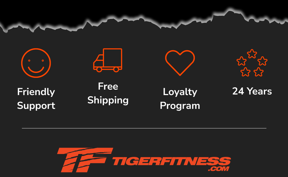 Friendly support, free shipping, loyalty program, 24 years of service.