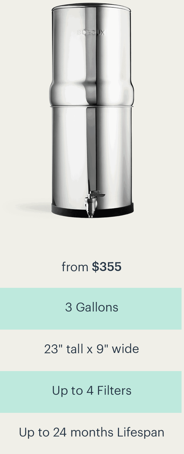 BOROUX Legacy™ Water Filter System