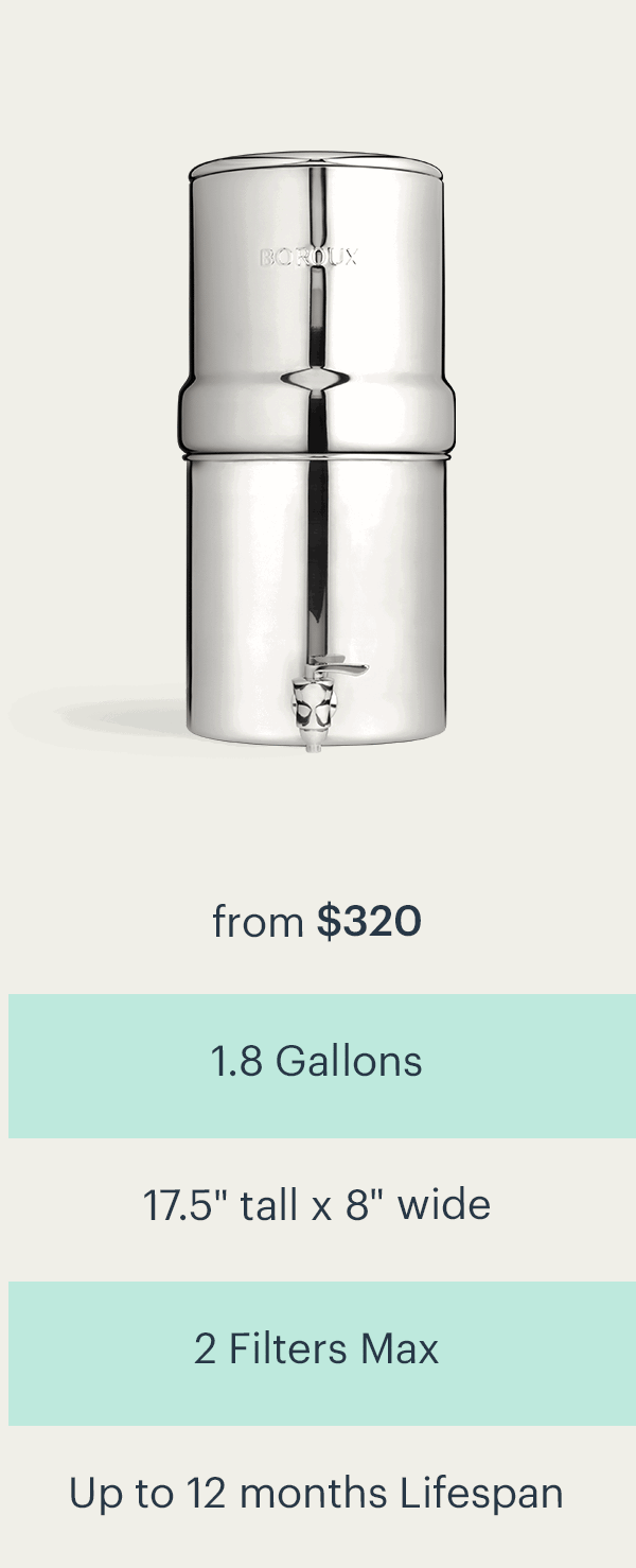 BOROUX Legacy™ Compact Water Filter System