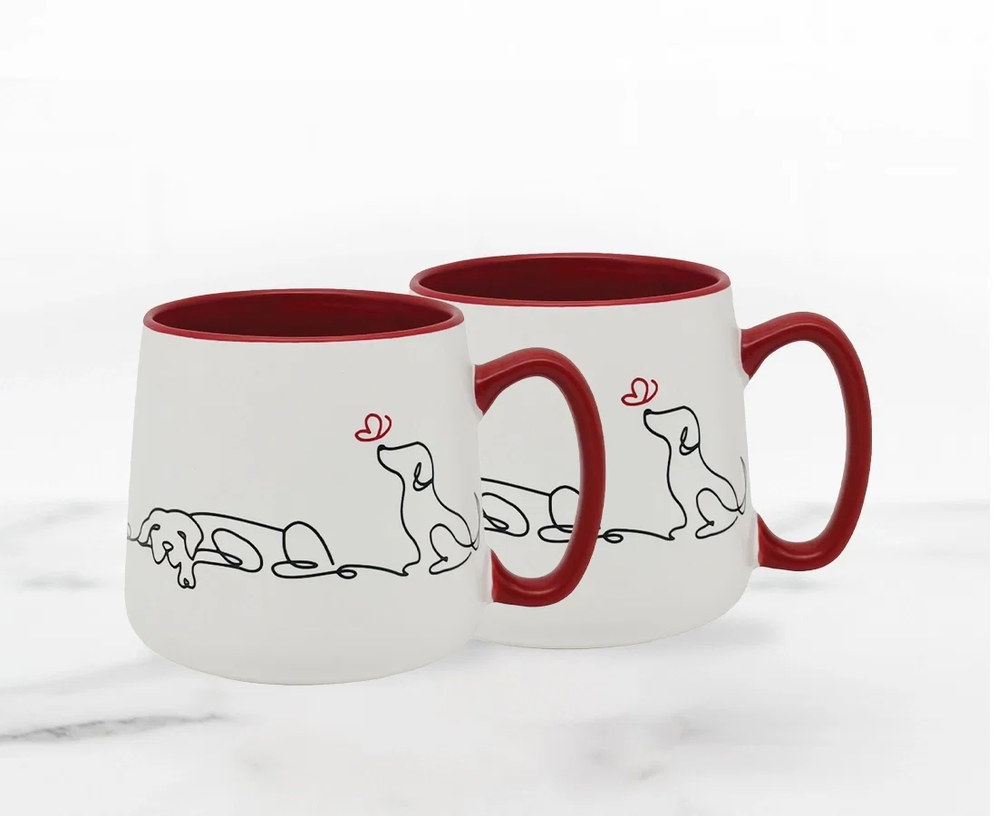 Image of LES CHIENS S/2 MUGS
