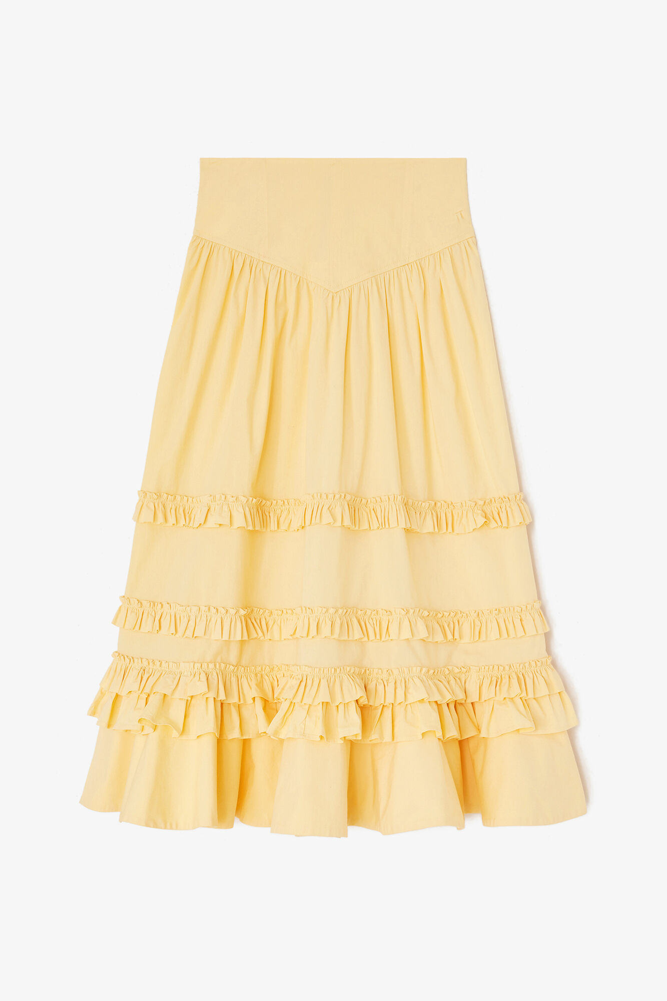 Skirt in Yellow Cotton