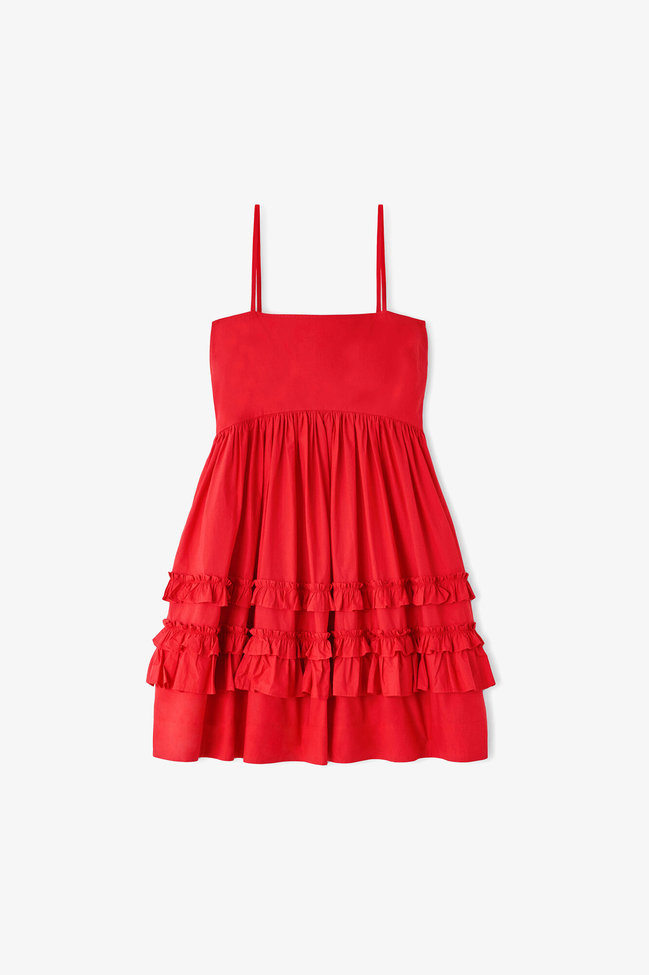 Dress in Red Cotton