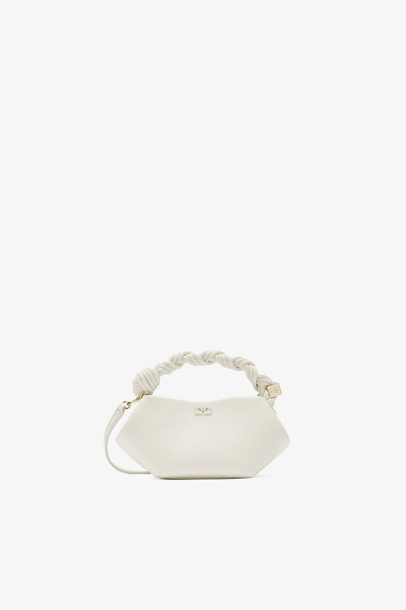 Mini Bou Bag in Grained White
