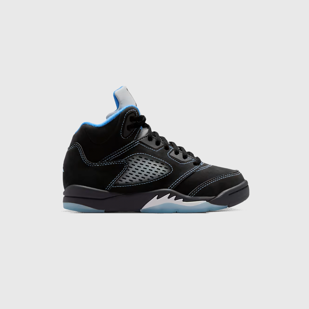 Air Jordan 5 Retro 'Black Carolina' (PS) - Black/Multi