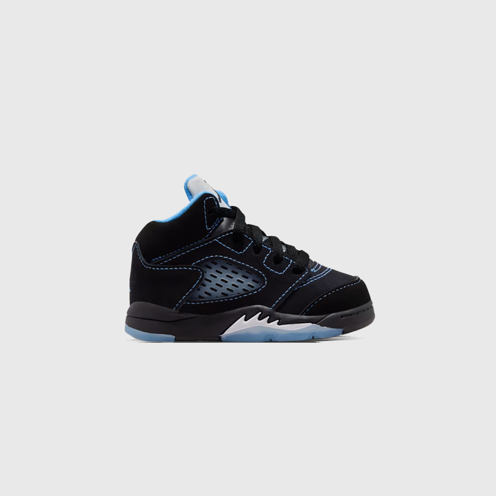 Air Jordan 5 Retro 'Black Carolina' (TD) - Black/Multi