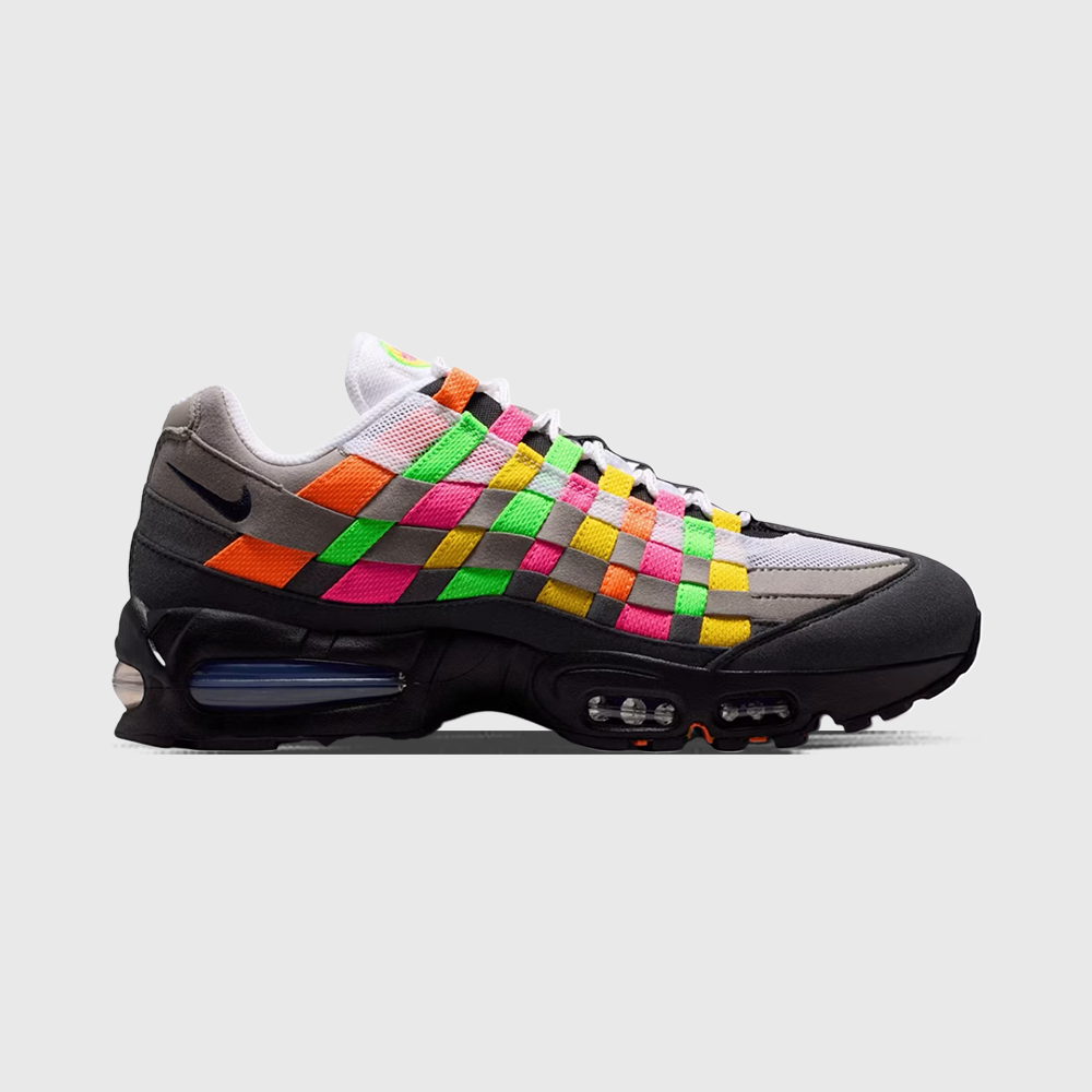 Air Max 95 Big Bubble Woven 'Multi' - White/Purple Dynasty/Pearl Grey