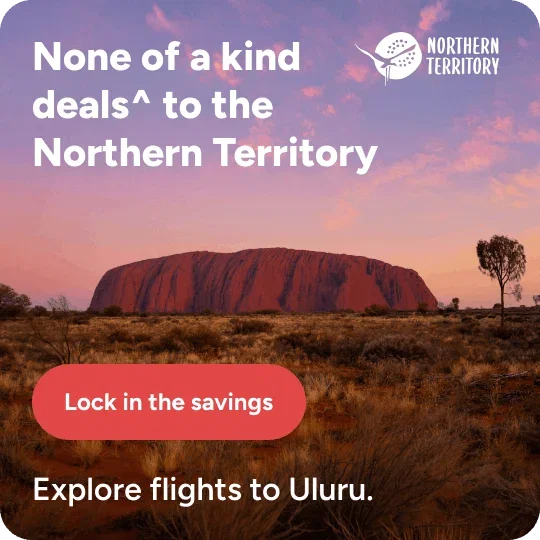 View of Uluru at sunset