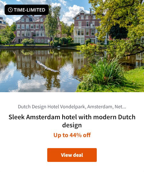 Sleek Amsterdam hotel with modern Dutch design