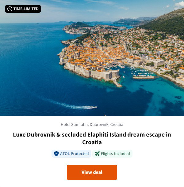 Luxe Dubrovnik & secluded Elaphiti Island dream escape in Croatia