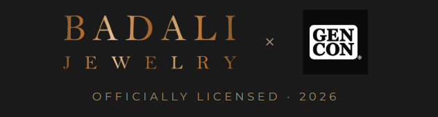 Badali Jewelry Logo in White and Gold
