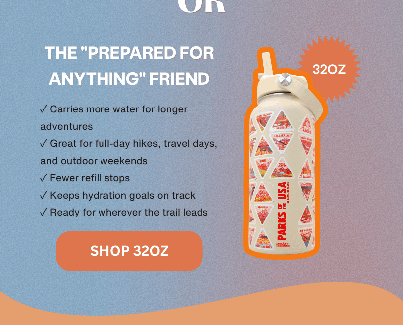 32oz The Original Parks of the USA Bucket List Bottle