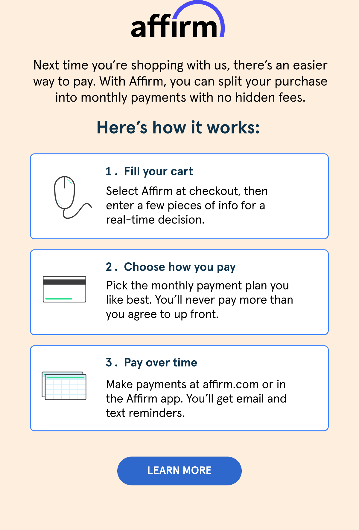 Shop with Affirm