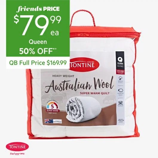 tontine heavy weight australian wool quilt