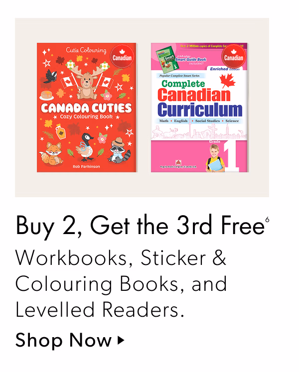 Buy 2, Get the 3rd Free | Workbook, Sticker & Colouring Books, and Levelled Readers.