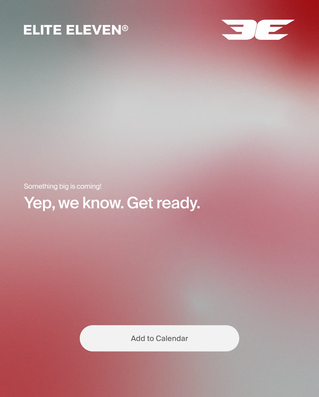 Something big is coming! | Add to Calendar