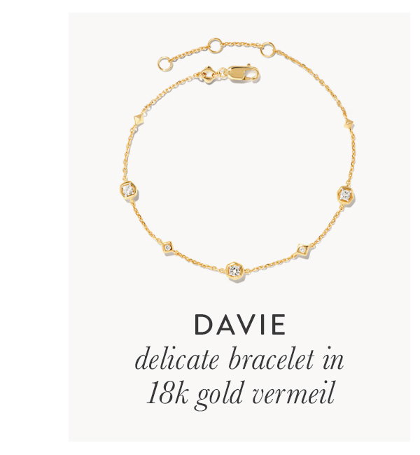 Davie delicate bracelet in 18k gold vermeil