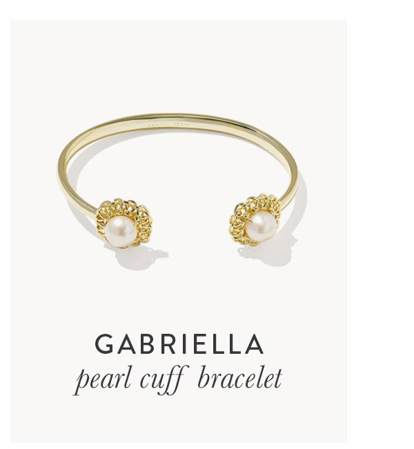 Gabriella Gold Pearl Cuff Bracelet