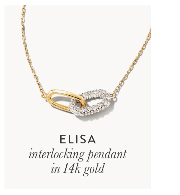 Elisa interlocking pendant in 14k gold