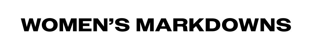 Women's Markdowns