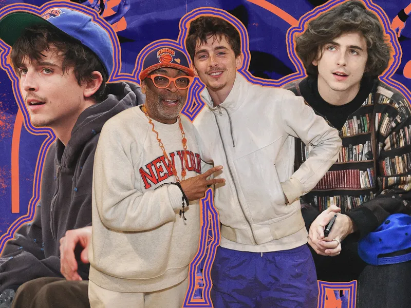 Image may contain: Timothée Chalamet, Timothée Chalamet, Spike Lee, Timothée Chalamet, People, Person, Adult, and Teen