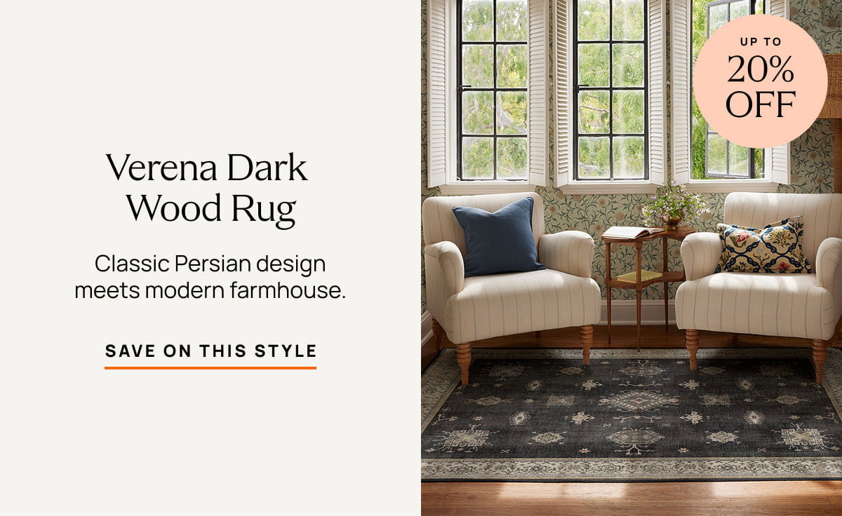 Verena Dark Wood Rug |  Save On This Style 