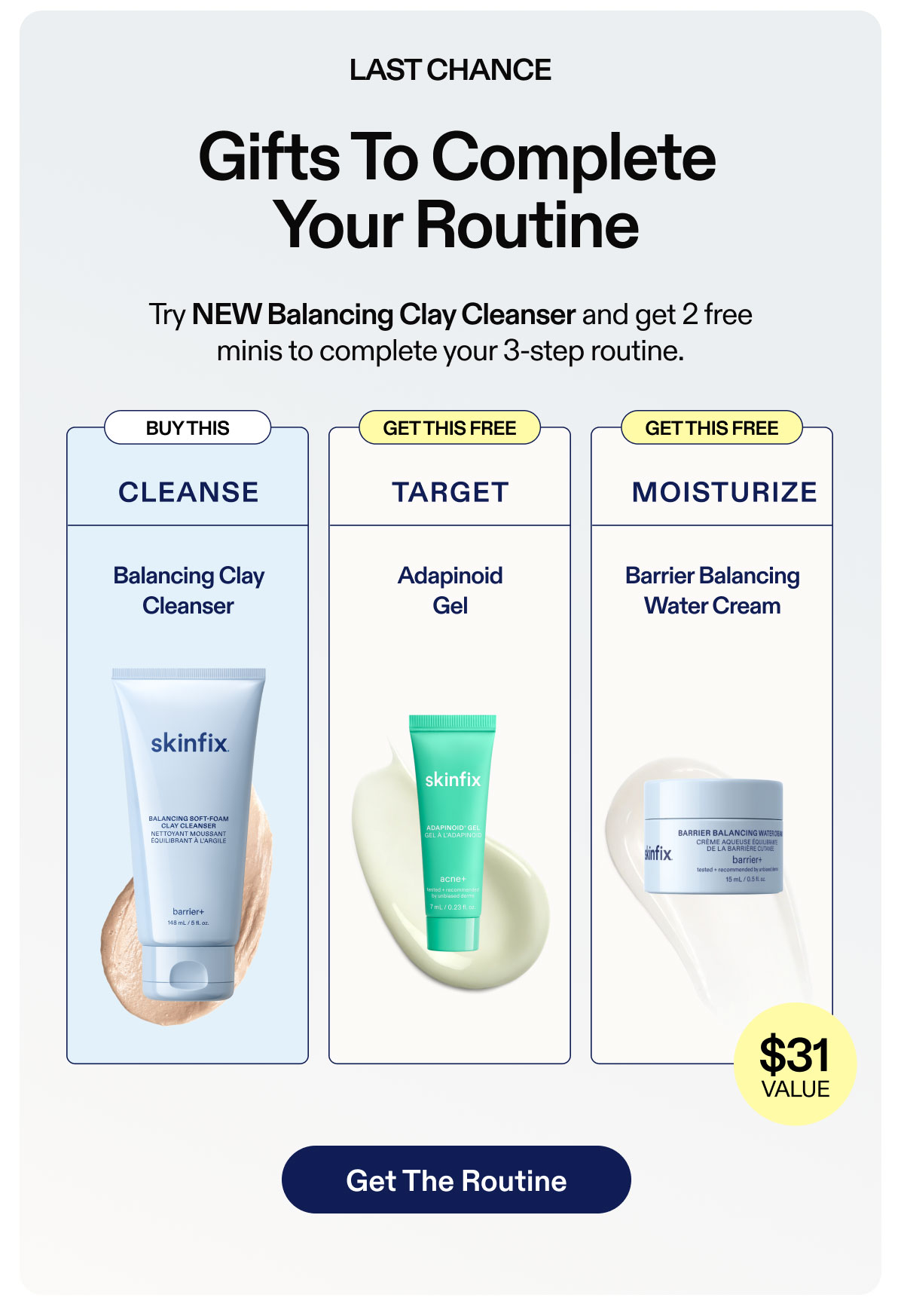 Gift With Purchase | Try NEW Balancing Clay Cleanser and get 2 free minis | Get The Routine