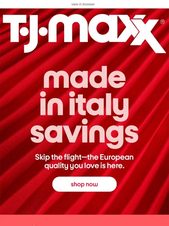 Just in from Italy 👀