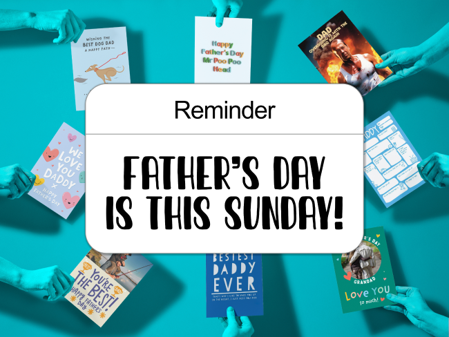 Father's Day is this Sunday!