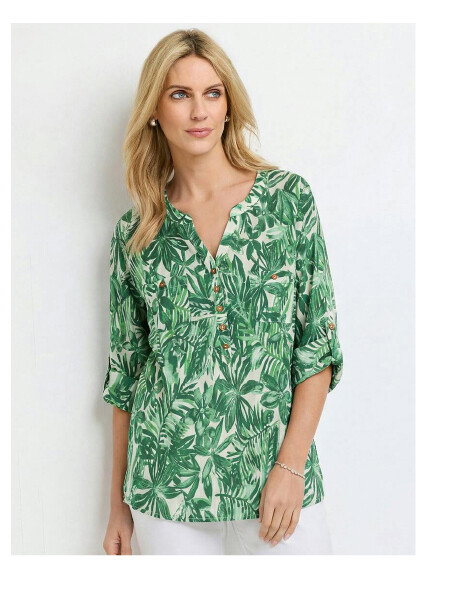 Pure Cotton Notch Neck Top