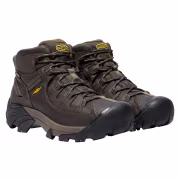 KEEN Targhee II Mid Waterproof Hiking Boots for Men - Canteen/Dark Olive