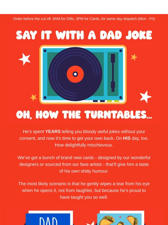 “I’m wishing you a happy Father’s Day!”