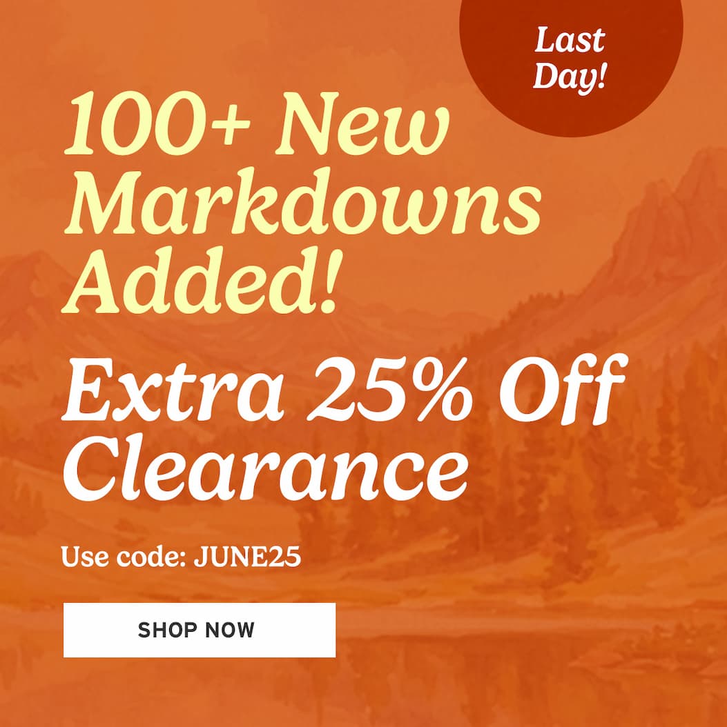 Extra 25% Off Clearance
