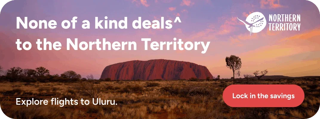 View of Uluru at sunset