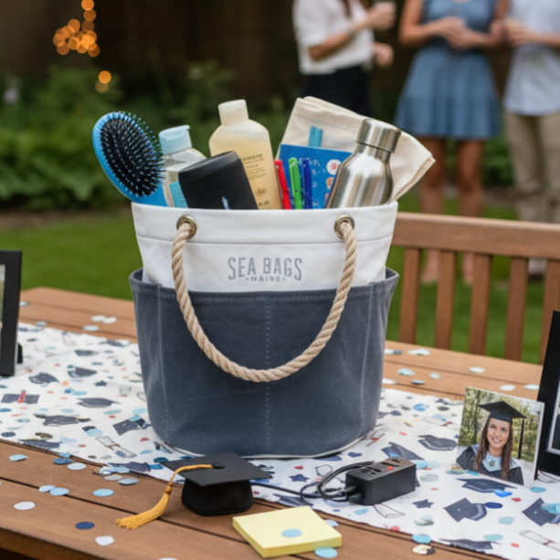 All Purpose Gray Tool Bucket Bag