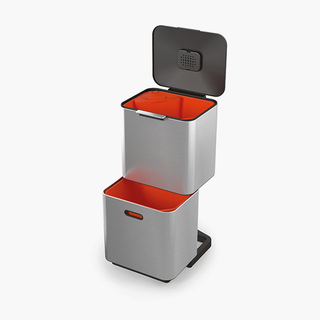Totem Max 60L Stainless-steel Waste & Recycling Bin