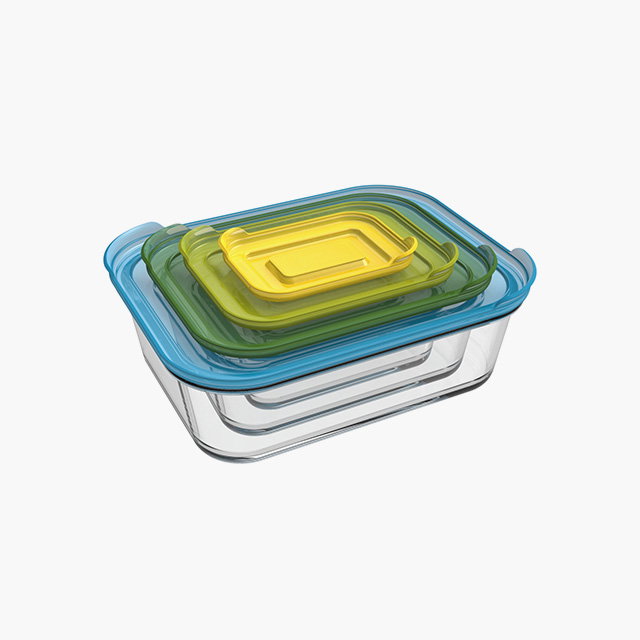 Nest™ Glass Multicolour Food Storage Set