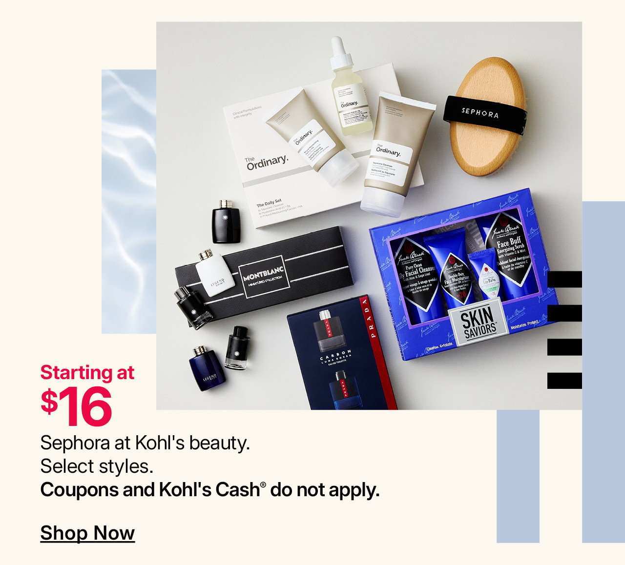 starting at $16 sephora at kohl's