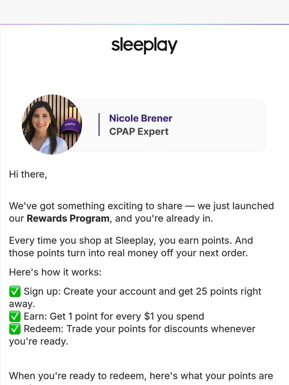 Welcome to Sleeplay Rewards ✨