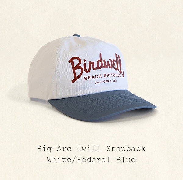 Big Arc Twill Snapback - White/Federal Blue