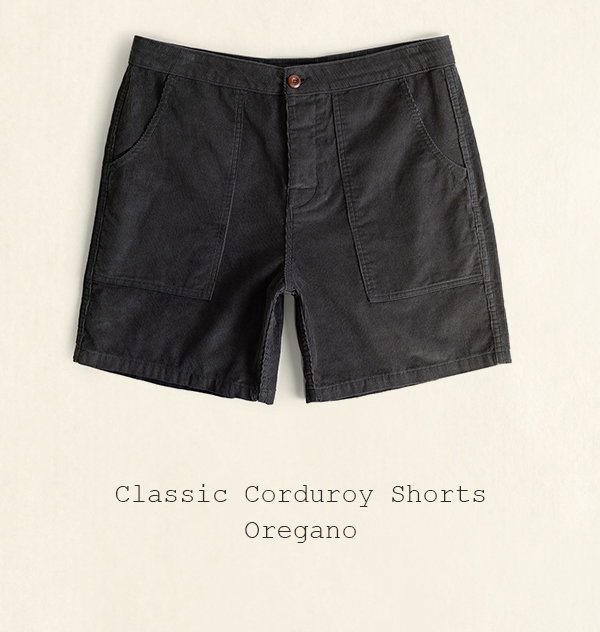 Classic Corduroy Shorts - Oregano